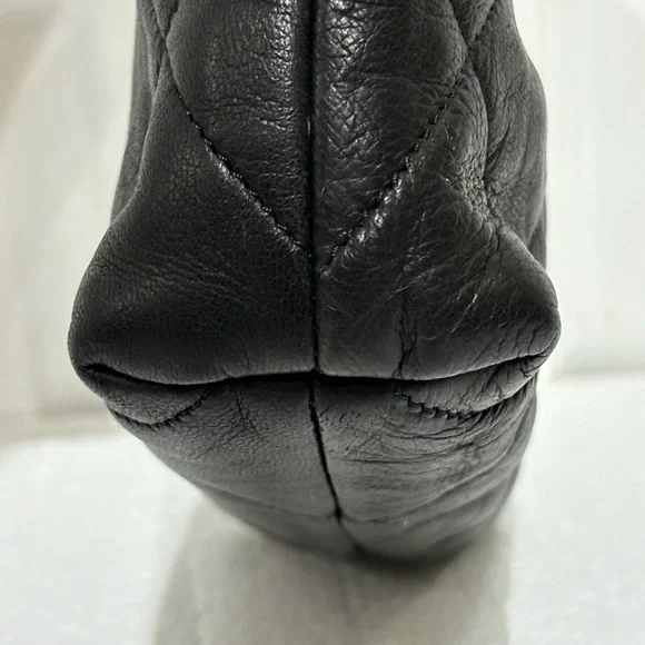 Lanvin Quilted  Black Leather pouch - Picture 8 of 12